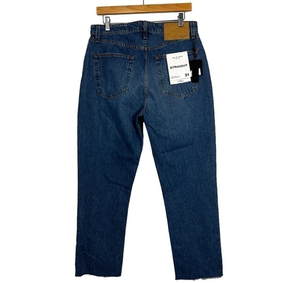 Rag & Bone women's NINA STRAIGHT HIGH-RISE ANKLE CIGARETTE Monty jeans size 31 - Picture 5 of 13